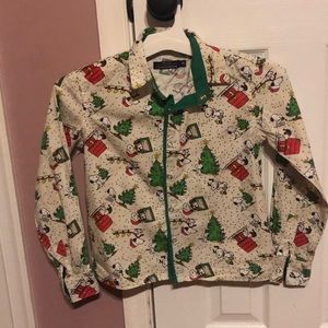 Snoopy Christmas Button Down